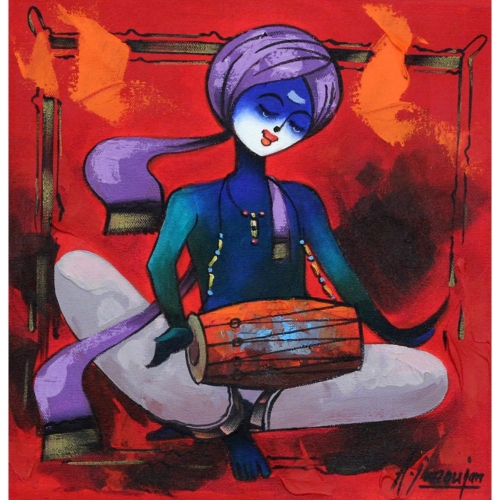 Dholak Player - 12218