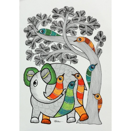 Gond Art - 10896