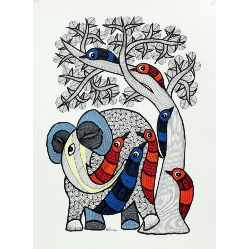 Gond Art - 10955