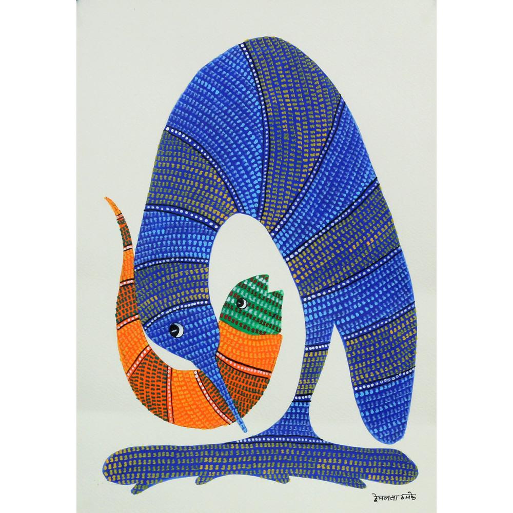 Dhawat Singh gond art painting