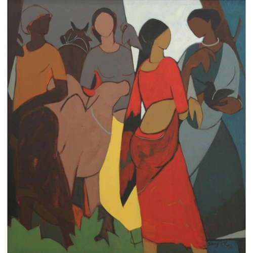 Sanjiivv Sankpal figurative painting